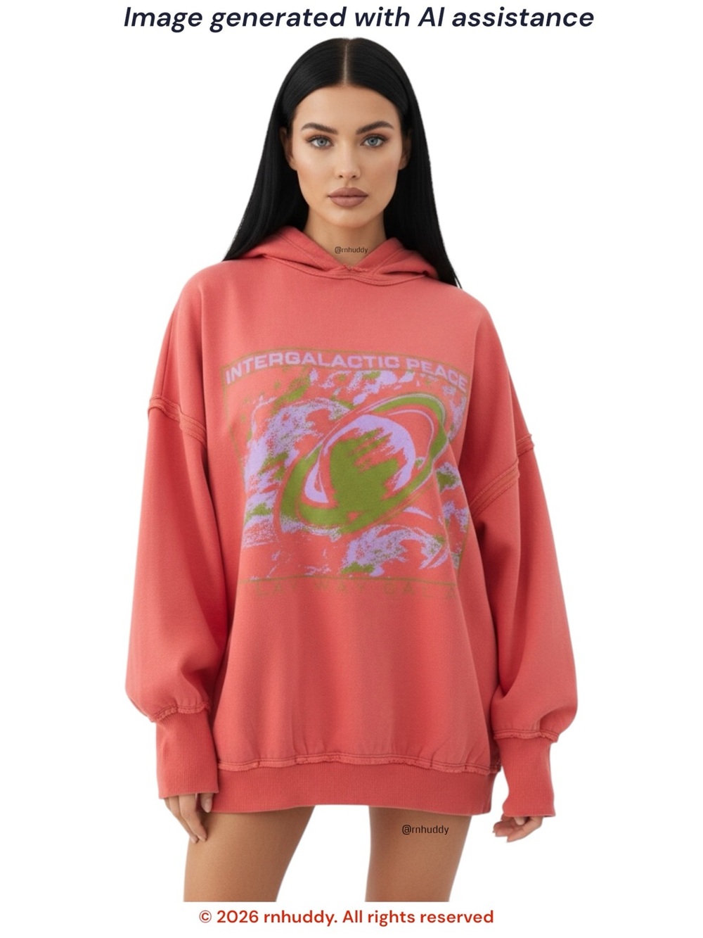 Urban Outfitters M Intergalactic Peace hoodie